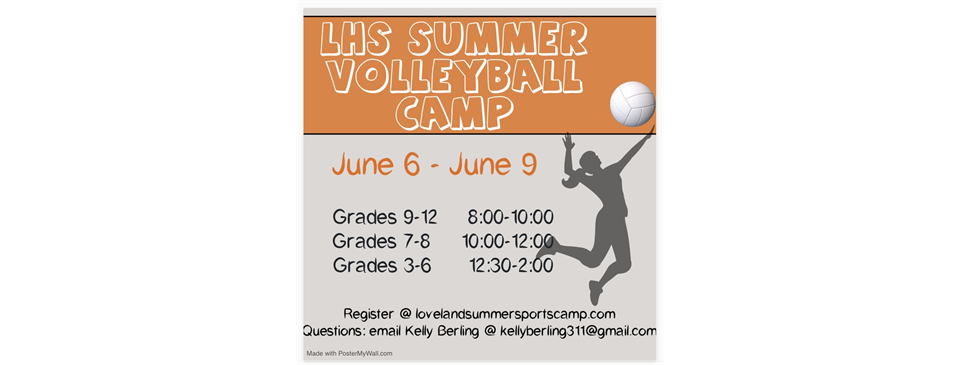 Summer 2022 Volleyball Camp June6-9